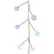 Kurt Adler 100-Light 8-Foot Multicolored LED Bead Cluster Garland